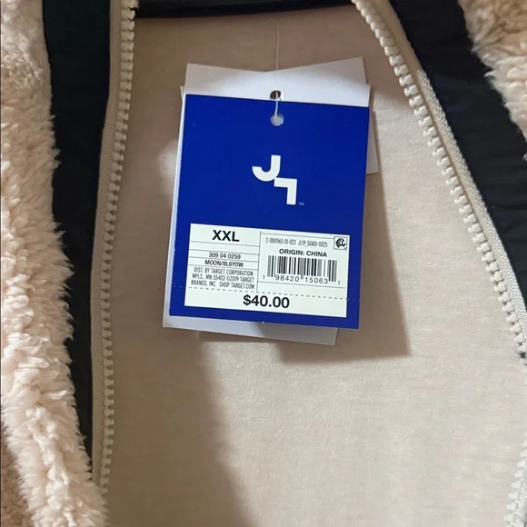 JoyLab Cream and Black Teddy Jacket - Picture 4 of 4